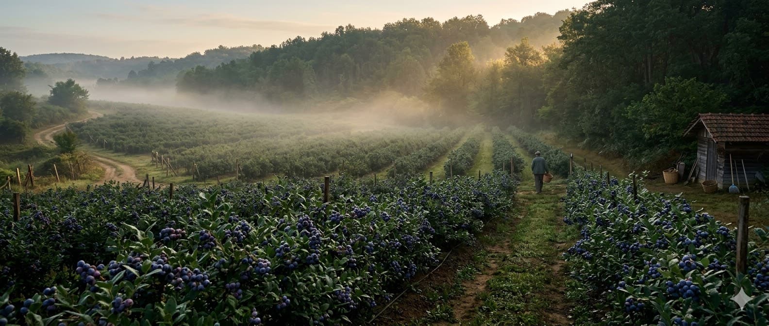 Kargalı Bahçe yaban mersini tarlası